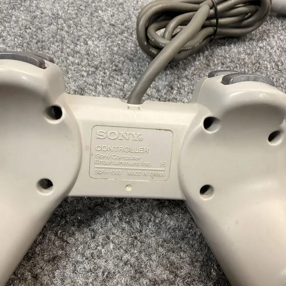 Sony PlayStation 1 PS1 Gray Wired Controller Lot SCPH-1080 SCPH-1200 OEM Gamepad
